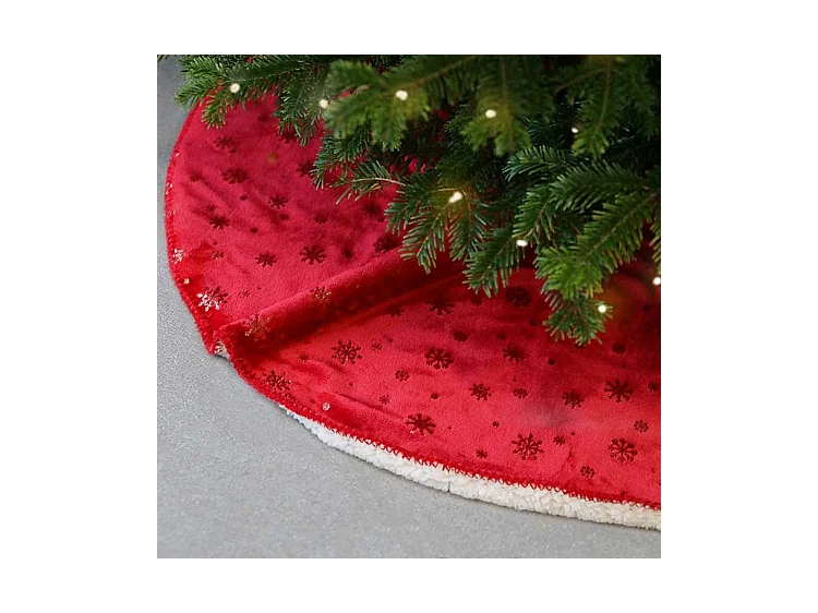 Jupe de sapin de Noël Britt Red