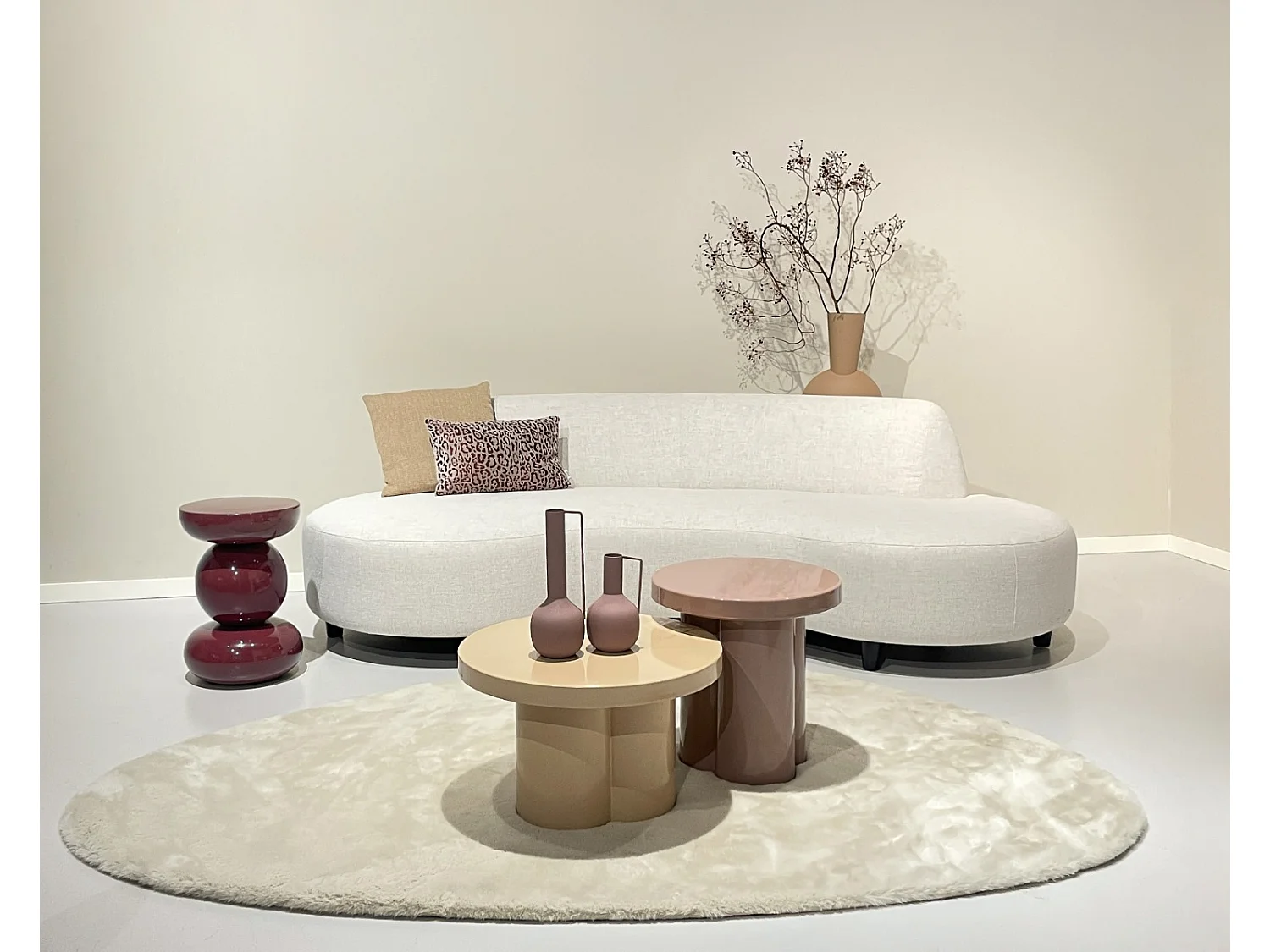 Salontafel Noa Vintage Pink - 43x43x45cm