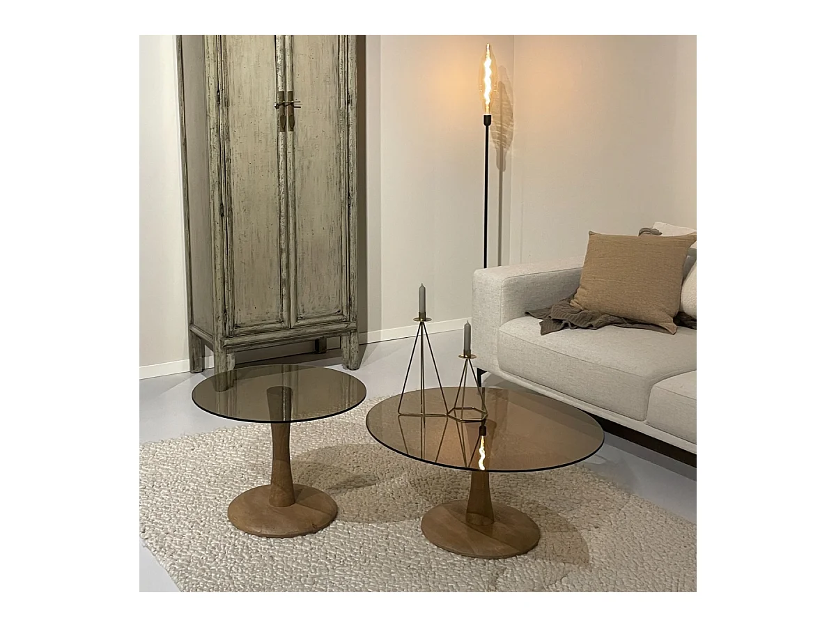 Bijzettafel Faye Almond - 75x75x30cm