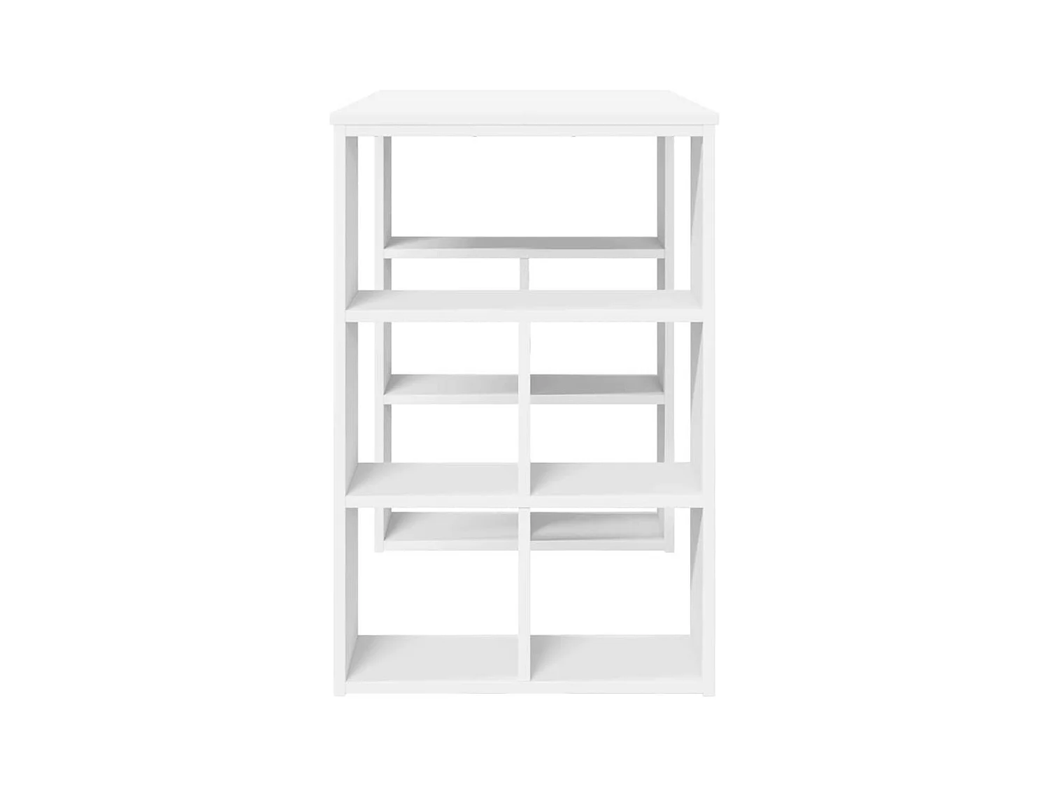 Bureau avec étagère Blanc 90 x 50 x 75 cm Bois d'ingénierie