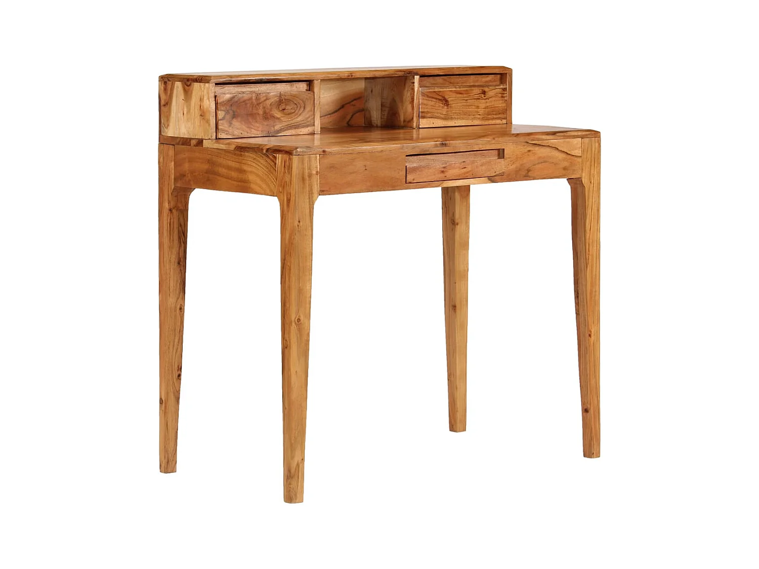Escritorio con cajones madera maciza 88x50x90 cm
