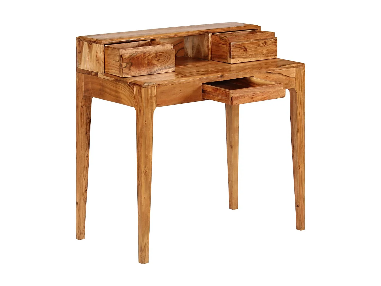Bureau avec tiroirs Bois massif 88 x 50 x 90 cm