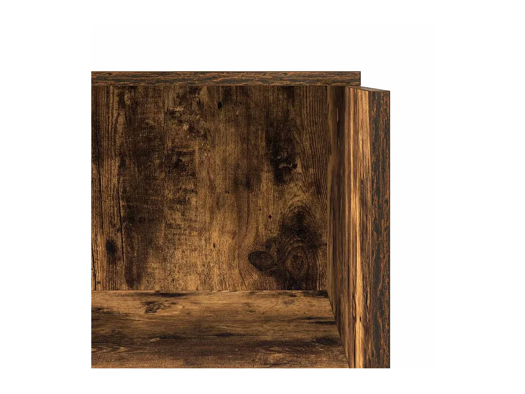 Bureau de réception chêne fumé 55x50x103,5 cm bois d'ingénierie