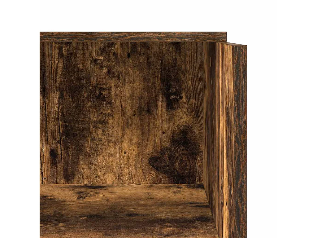 Bureau de réception chêne fumé 55x50x103,5 cm bois d'ingénierie