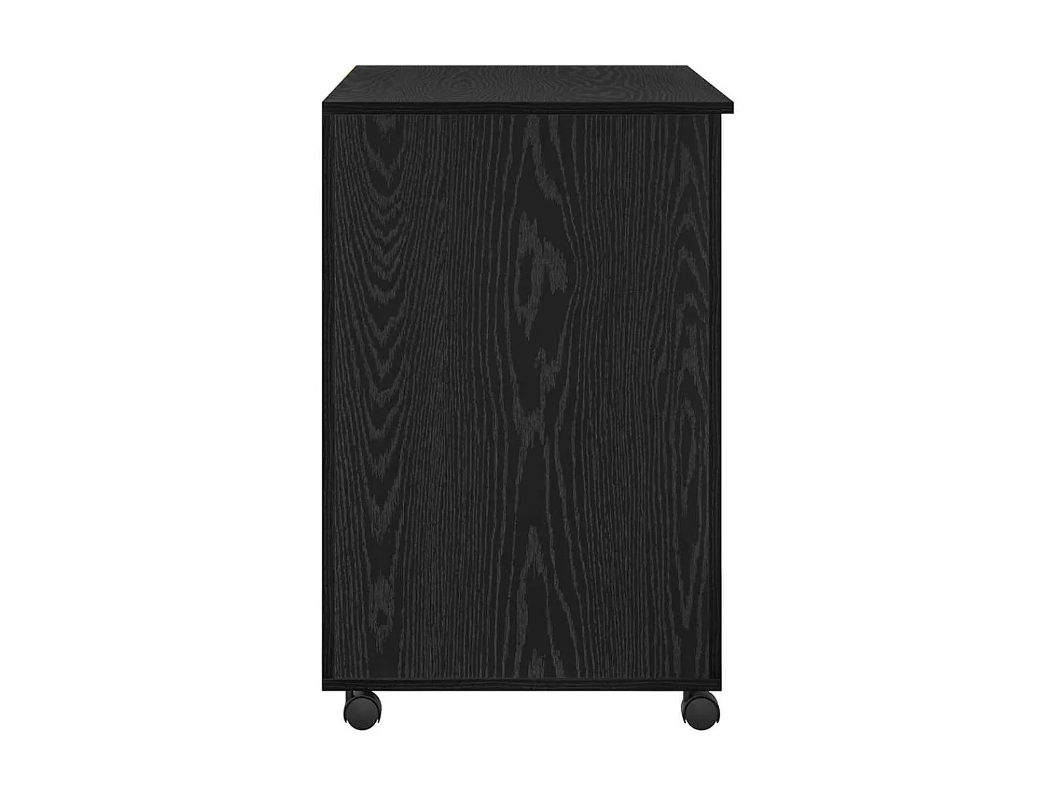 Bureau avec roulettes avec tiroir Chêne noir 91 x 50 x 77 cm