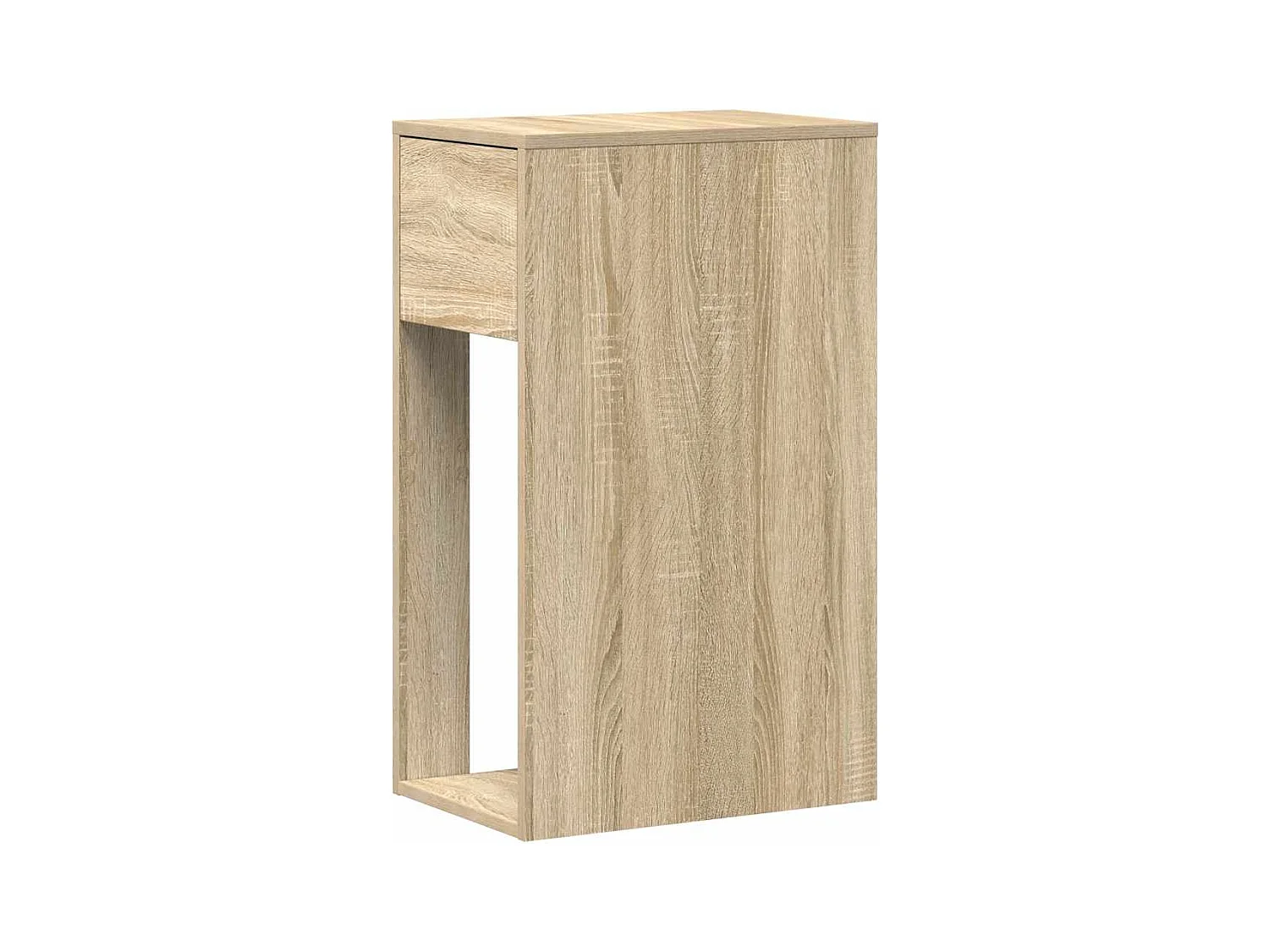 Support de tour d'ordinateur et tiroir chêne sonoma 30x44x74 cm