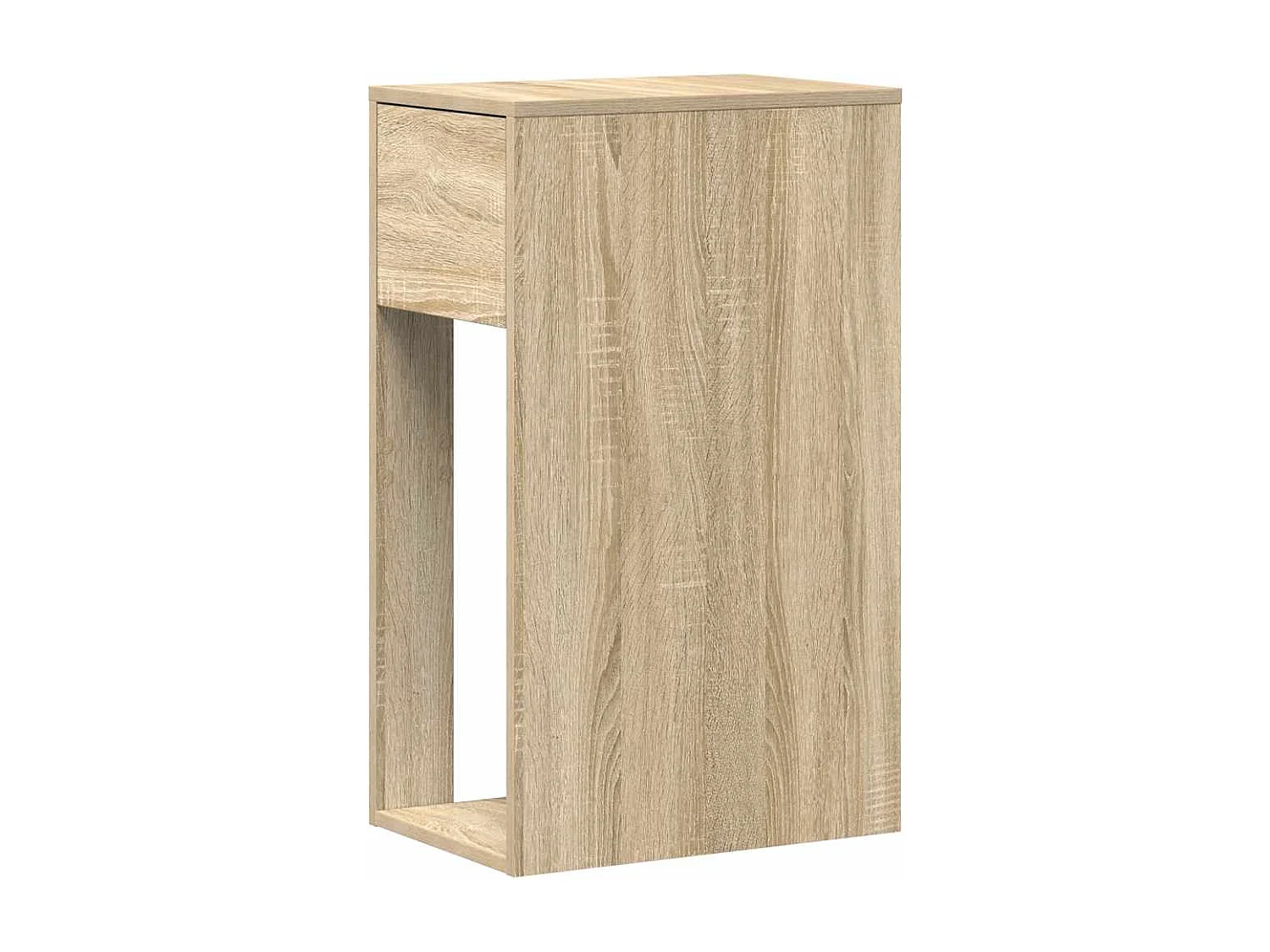 Support de tour d'ordinateur et tiroir chêne sonoma 30x44x74 cm