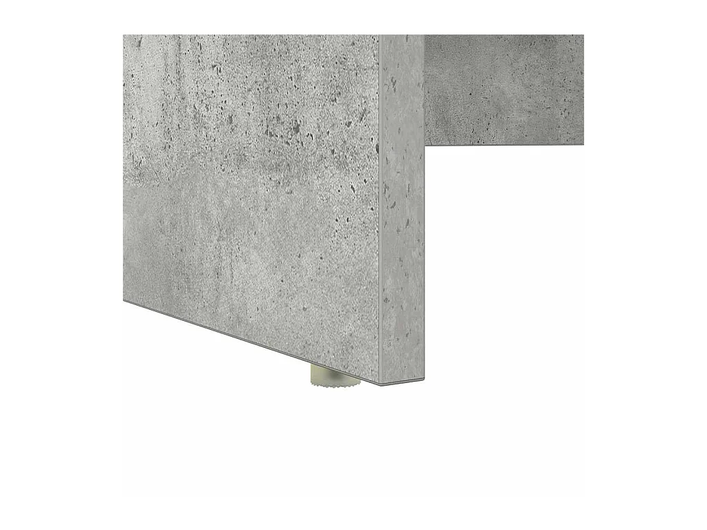 Bureau avec Rangement Gris béton 120.5 x 44 x 88.5 cm