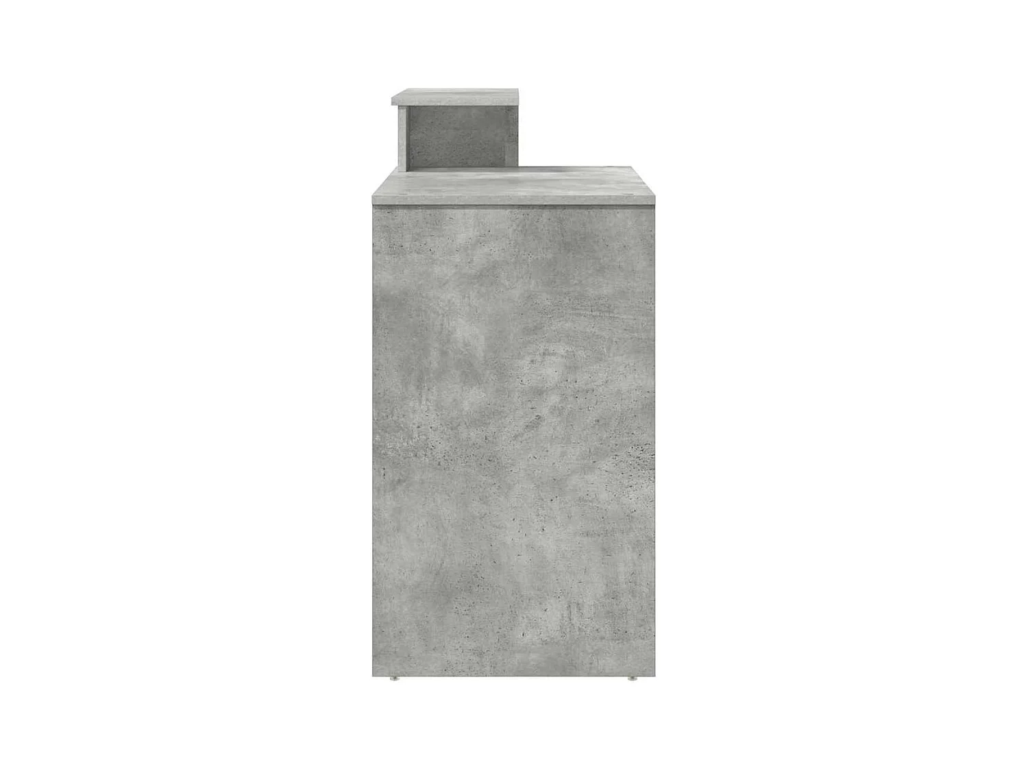 Bureau avec Rangement Gris béton 120.5 x 44 x 88.5 cm