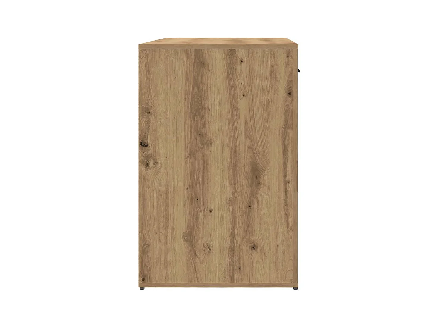 Bureau chêne artisanal 100x49x75 cm bois d'ingénierie