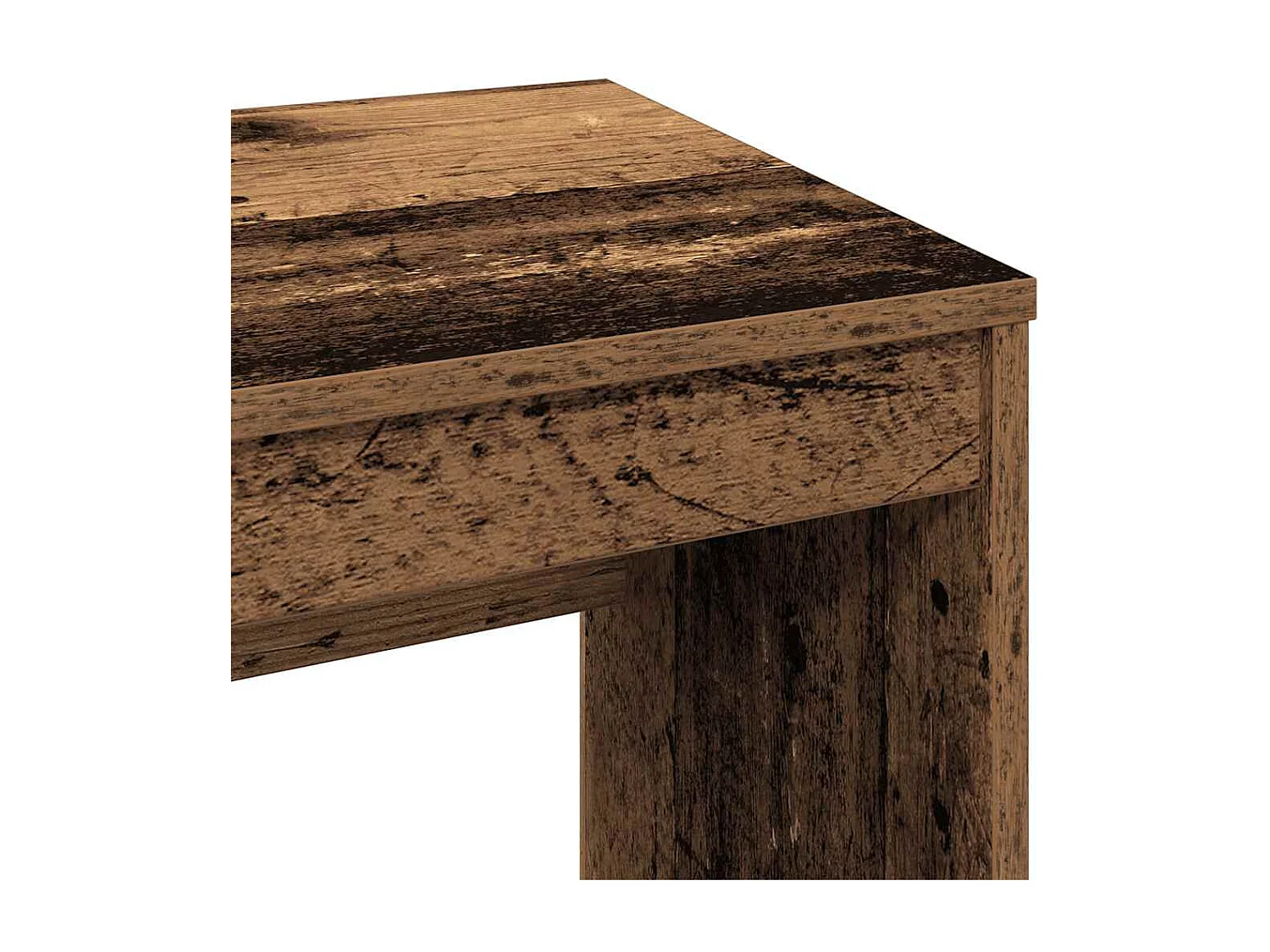 Bureau vieux bois 90x40x72 cm bois d'ingénierie