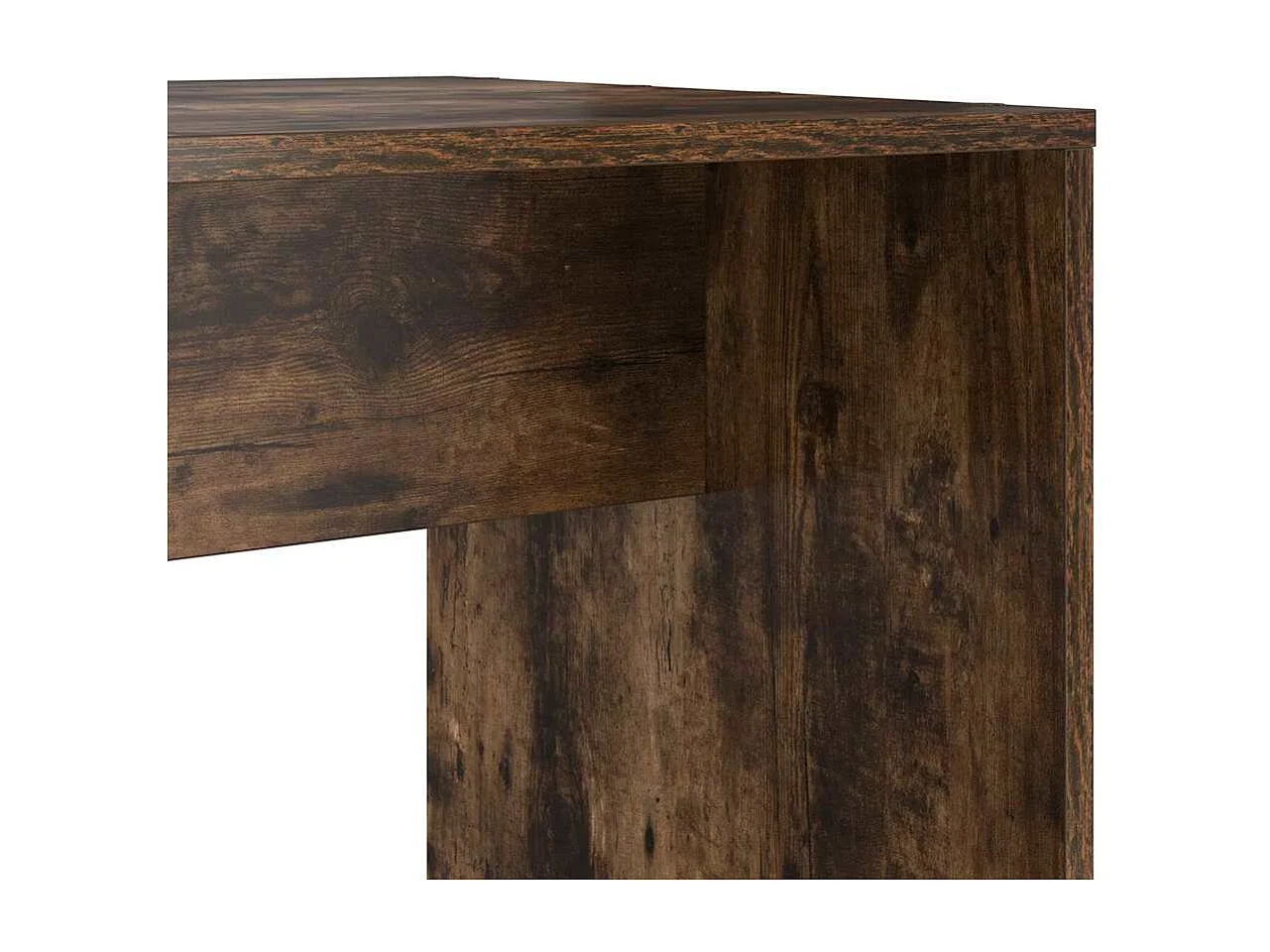 Bureau Chêne fumé 138.5 x 55 x 143 cm Bois d'ingénierie