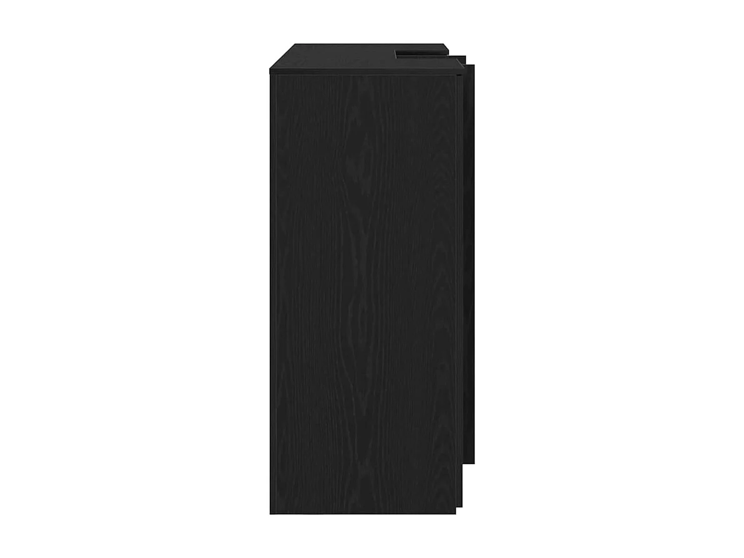 Mostrador de recepción roble negro 155x50x103,5 cm