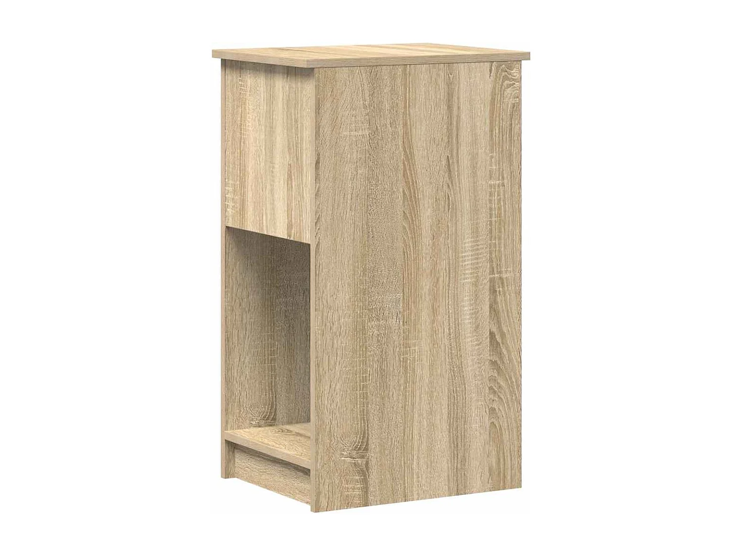 Support de tour d'ordinateur et tiroir chêne sonoma 35x45x77 cm