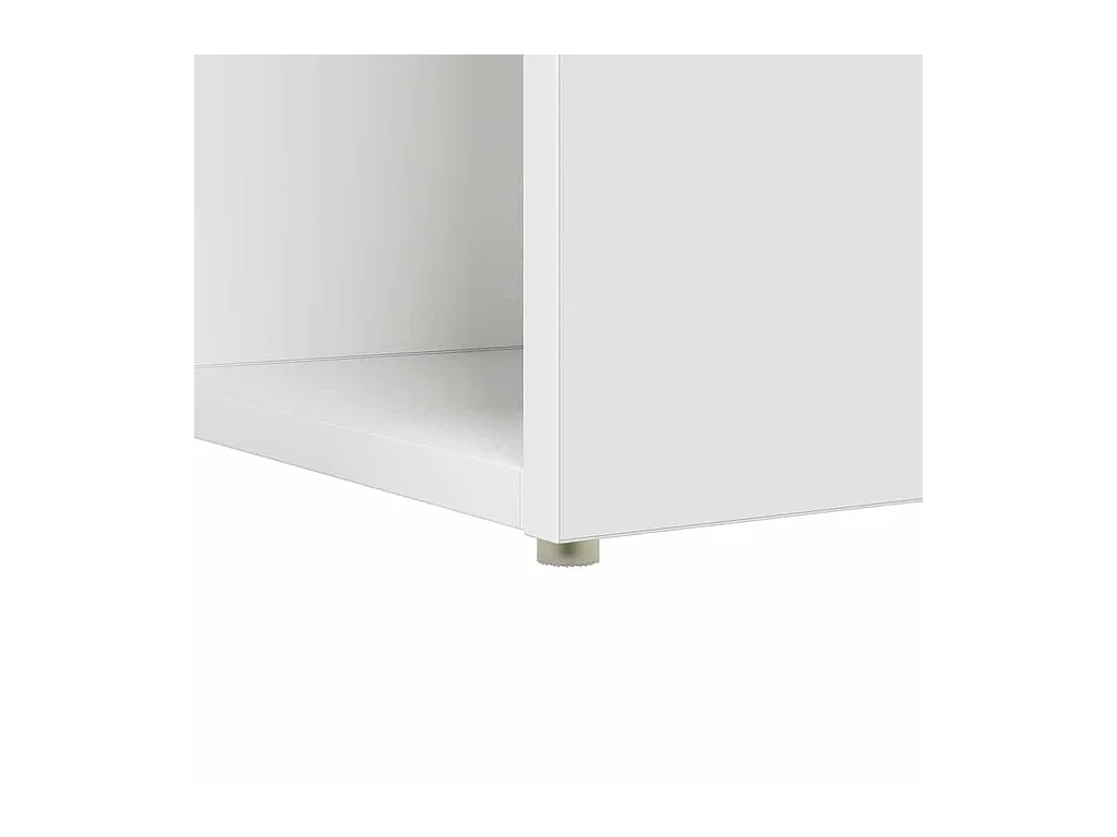 Bureau avec étagère Blanc 108 x 55 x 103,5 cm Bois d'ingénierie