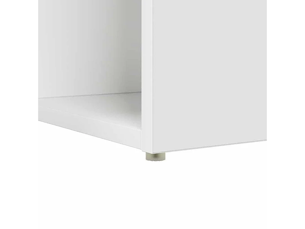 Bureau avec étagère Blanc 108 x 55 x 103,5 cm Bois d'ingénierie