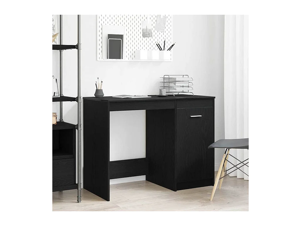 Bureau Chêne noir 100 x 50 x 76 cm Bois d'ingénierie