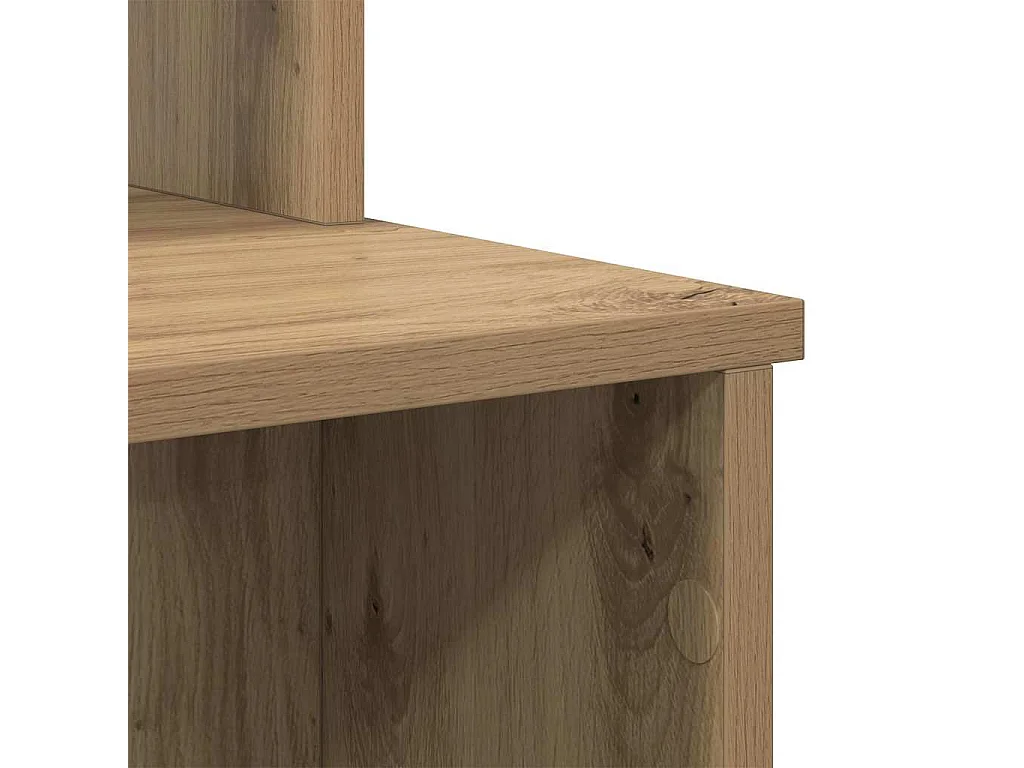 Bureau avec Rangement chêne artisanal 120.5 x 44 x 88.5 cm