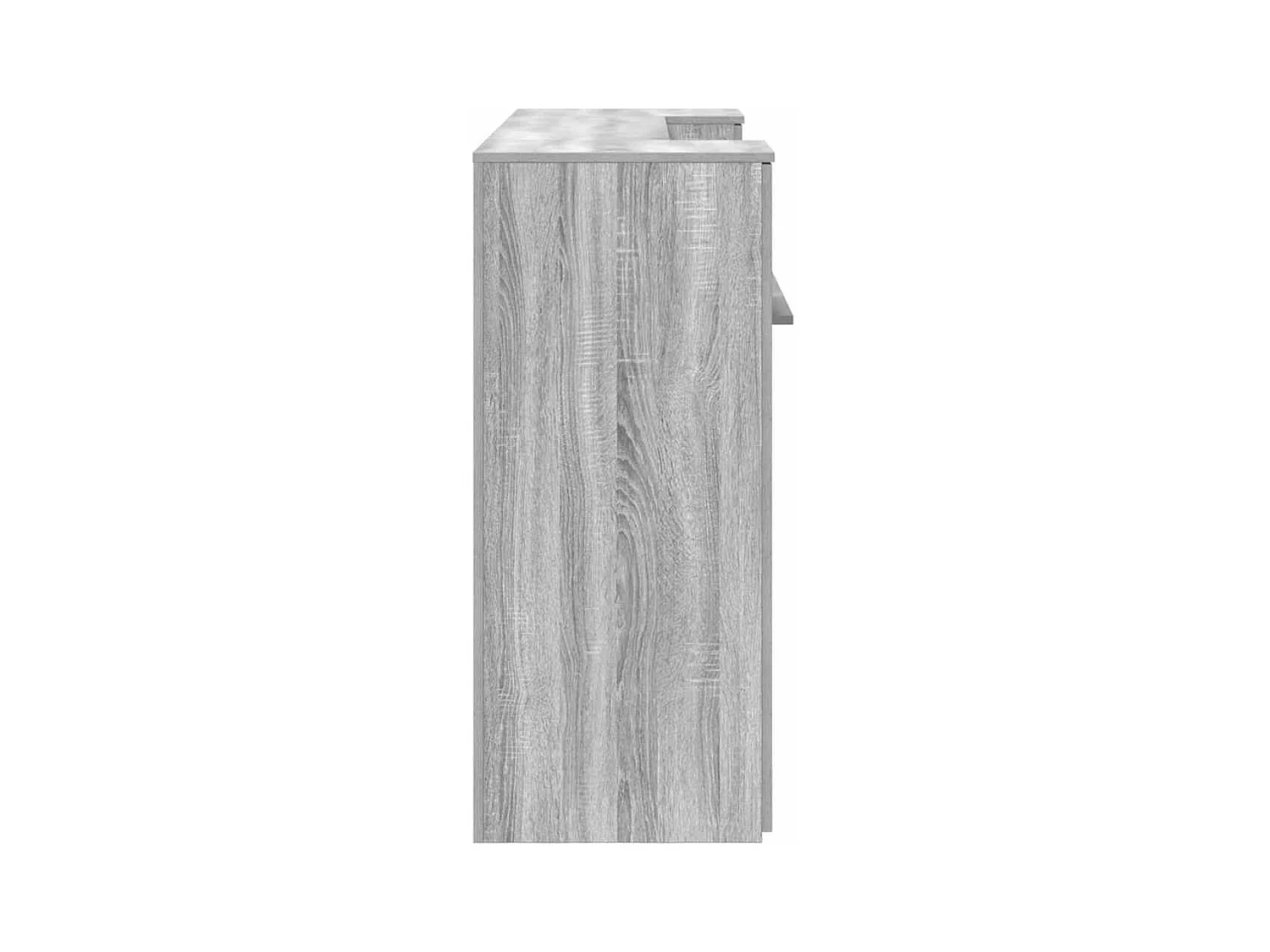Bureau de réception sonoma gris 180x50x103,5 cm bois ingénierie
