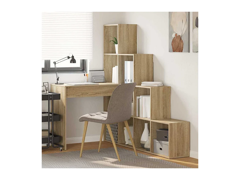 Bureau d'angle Chêne sonoma 101.5 x 149.5 x 149.5 cm