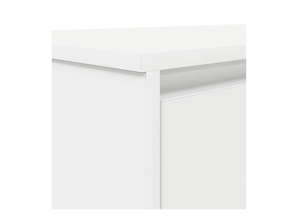 Bureau blanc 120x42x76 cm bois d'ingénierie