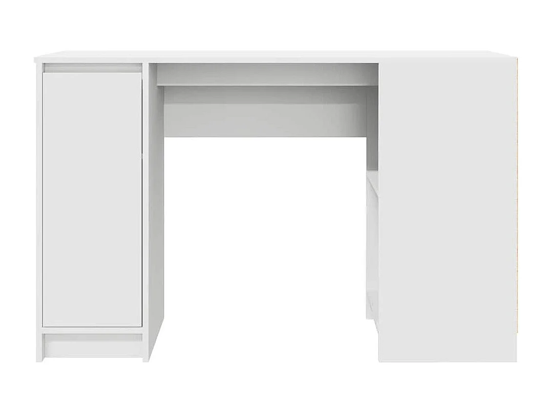 Bureau blanc 120x42x76 cm bois d'ingénierie
