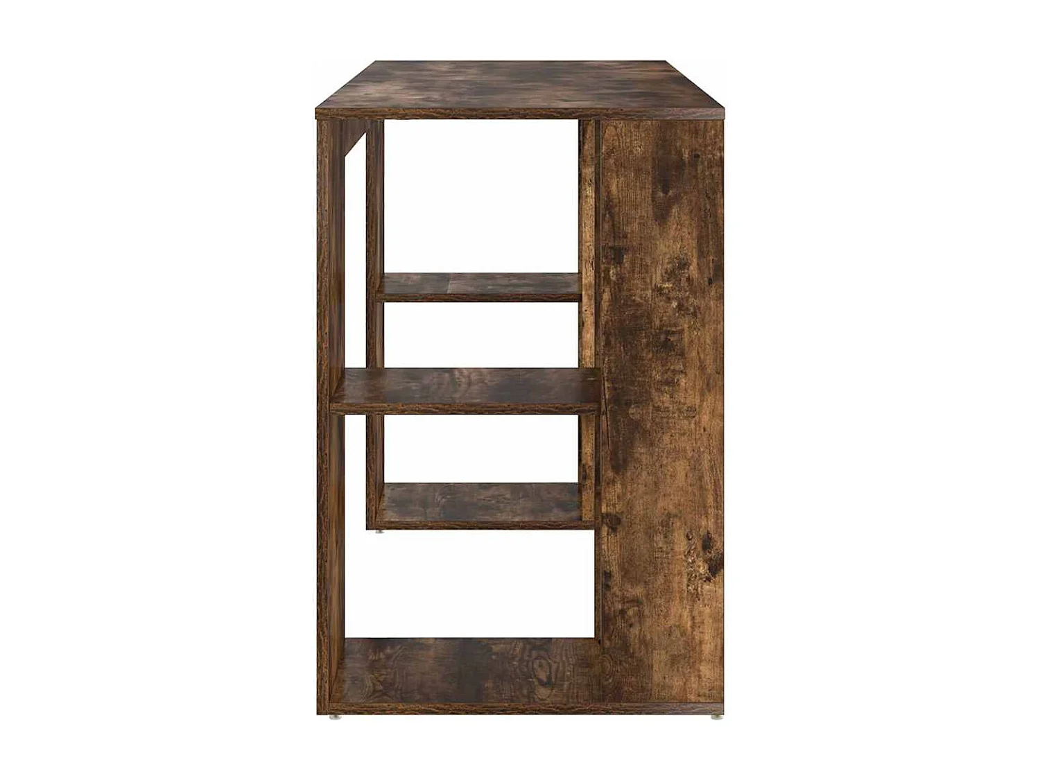 Bureau avec Rangement Chêne fumé 130 x 50,5 x 75 cm