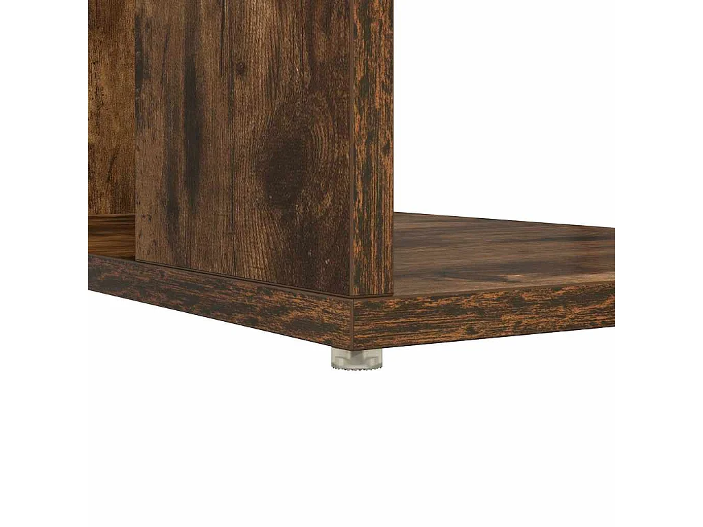 Bureau avec Rangement Chêne fumé 130 x 50,5 x 75 cm