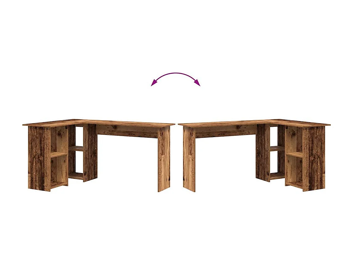 Bureau Bois ancien 142 x 102 x 73 cm Bois d'ingénierie