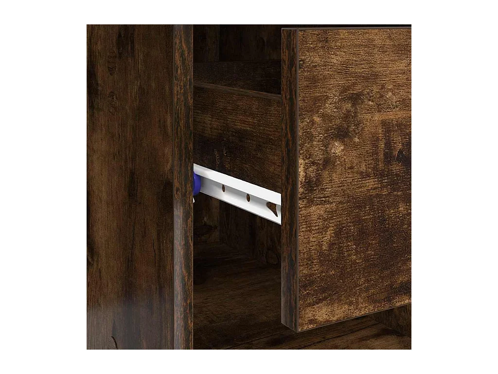 Bureau Chêne fumé 90 x 49.5 x 75 cm Bois d'ingénierie