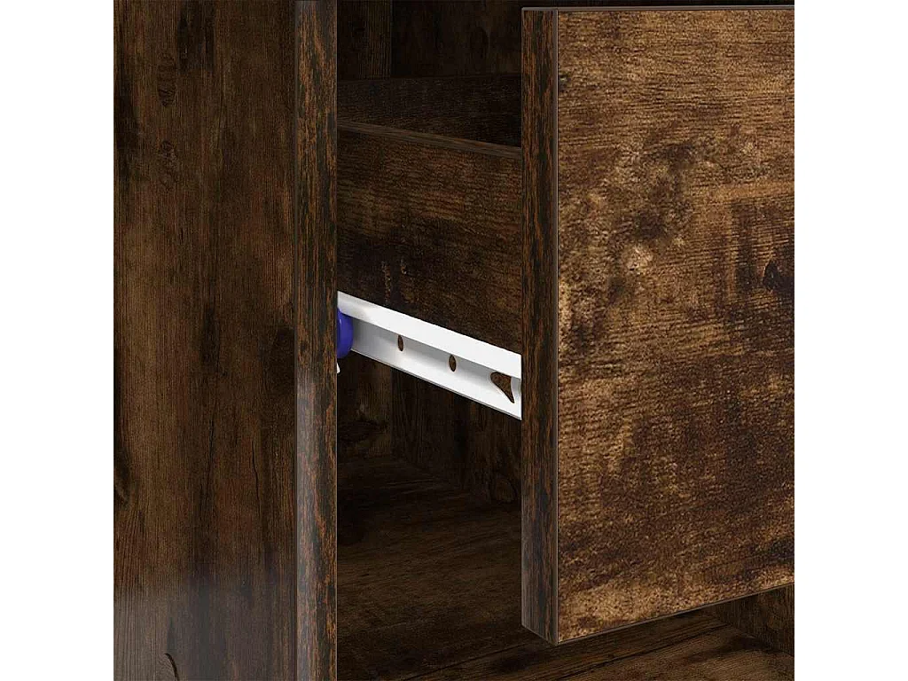 Bureau Chêne fumé 90 x 49.5 x 75 cm Bois d'ingénierie