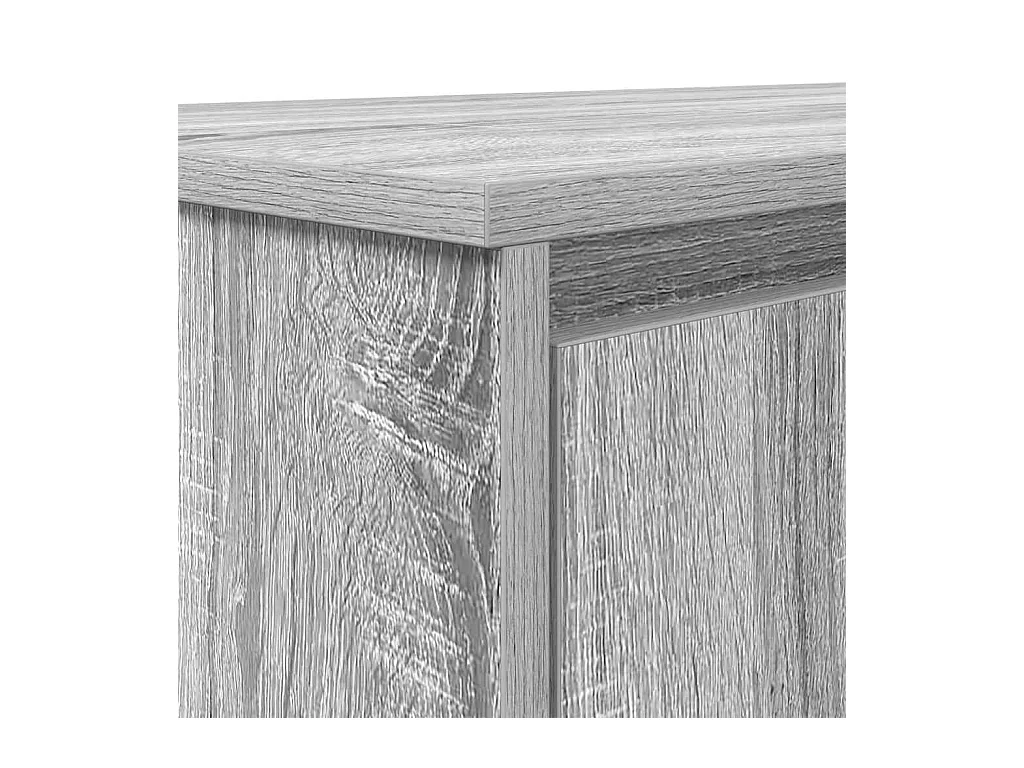 Bureau sonoma gris 120x42x76 cm bois d'ingénierie