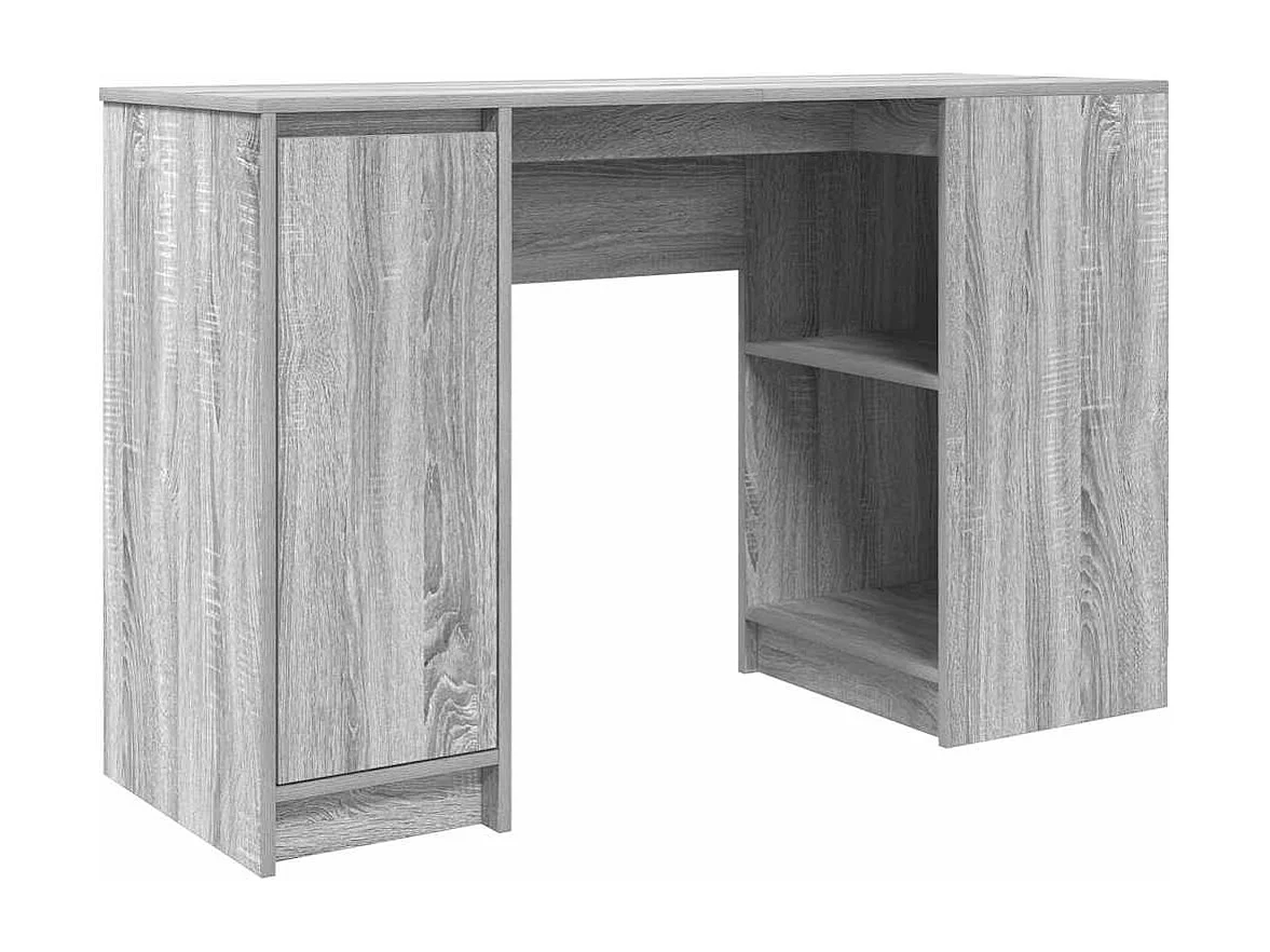 Bureau sonoma gris 120x42x76 cm bois d'ingénierie