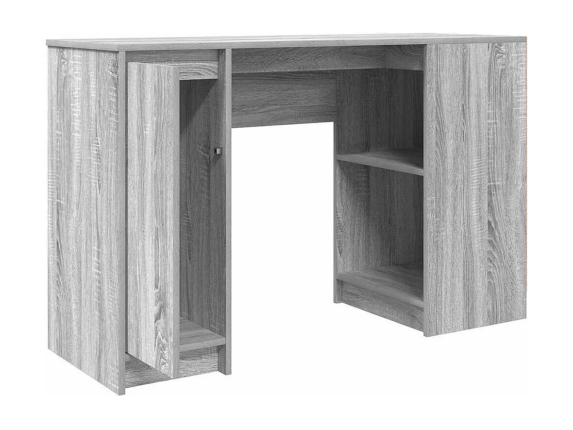 Bureau sonoma gris 120x42x76 cm bois d'ingénierie