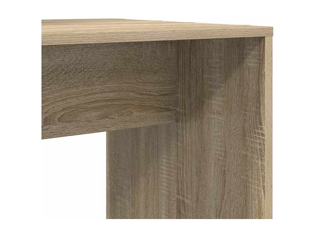 Bureau Chêne sonoma 138.5 x 55 x 143 cm Bois d'ingénierie