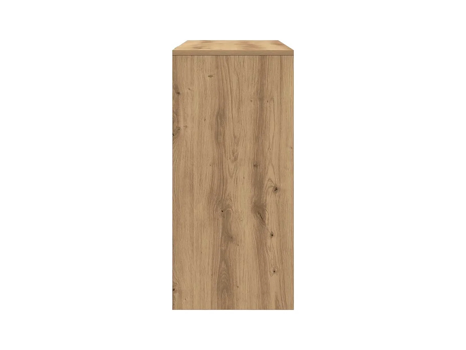 Bureau chêne artisanal 102,5x35x75 cm bois d'ingénierie