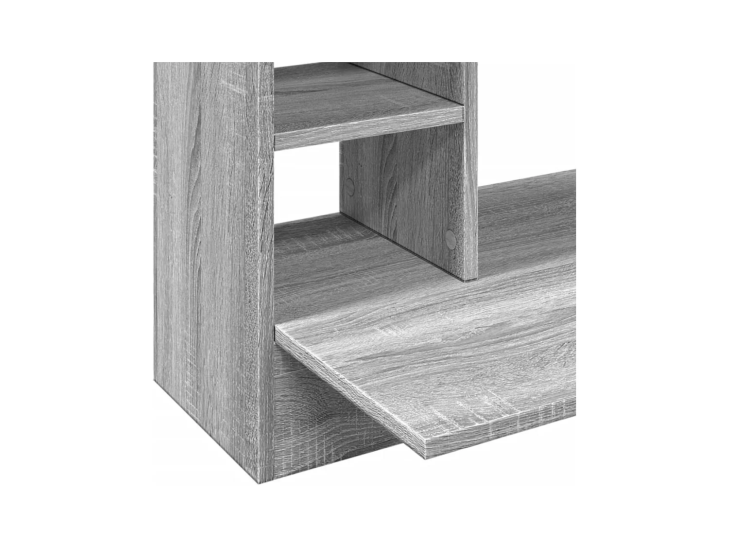 Bureau mural sonoma gris 105x48x75 cm bois d'ingénierie