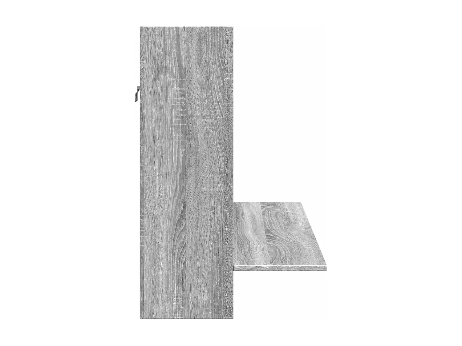 Bureau mural sonoma gris 105x48x75 cm bois d'ingénierie