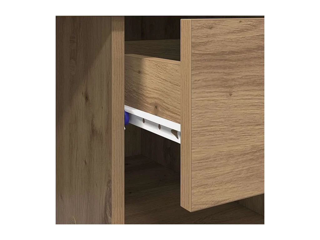 Bureau chêne artisanal 90 x 49.5 x 75 cm Bois d'ingénierie