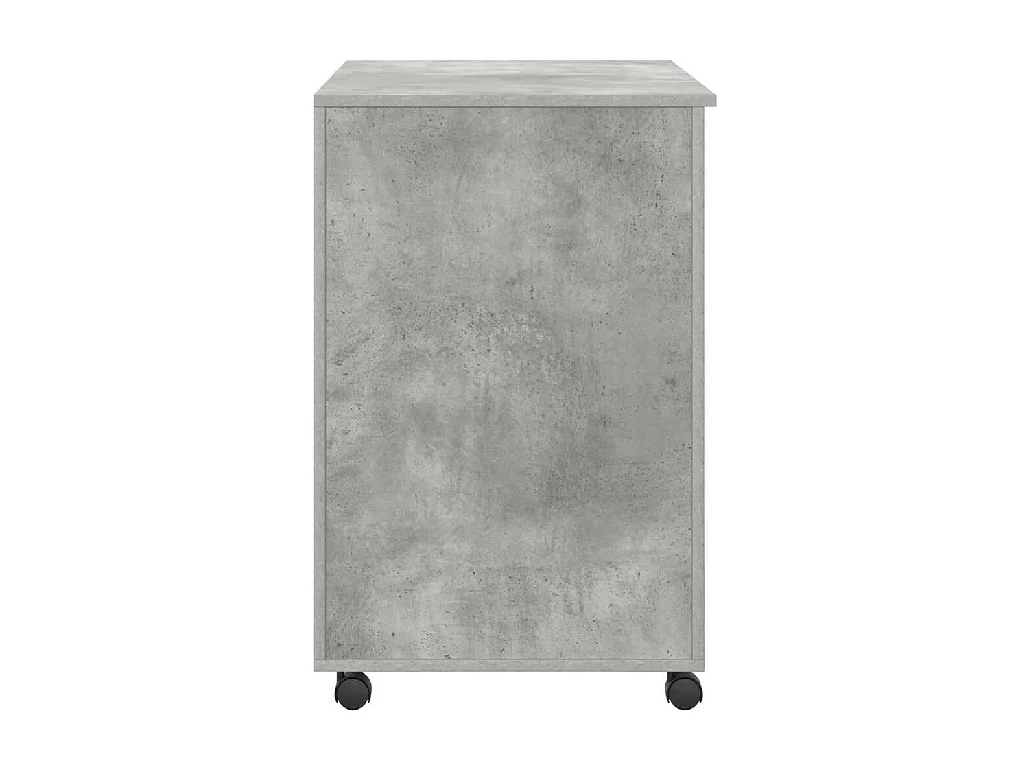 Bureau avec roulettes avec tiroir Chêne Béton 91 x 50 x 77 cm