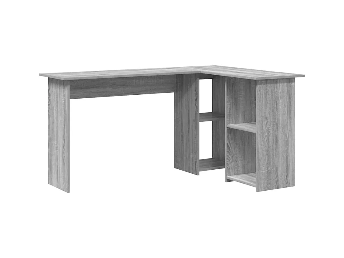 Bureau Sonoma gris 142 x 102 x 73 cm Bois d'ingénierie