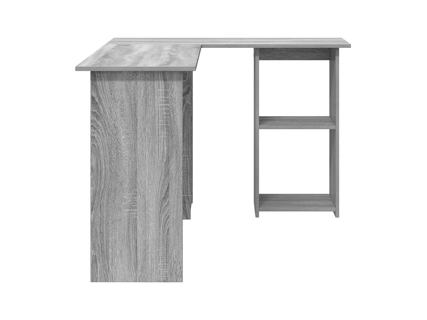 Bureau Sonoma gris 142 x 102 x 73 cm Bois d'ingénierie