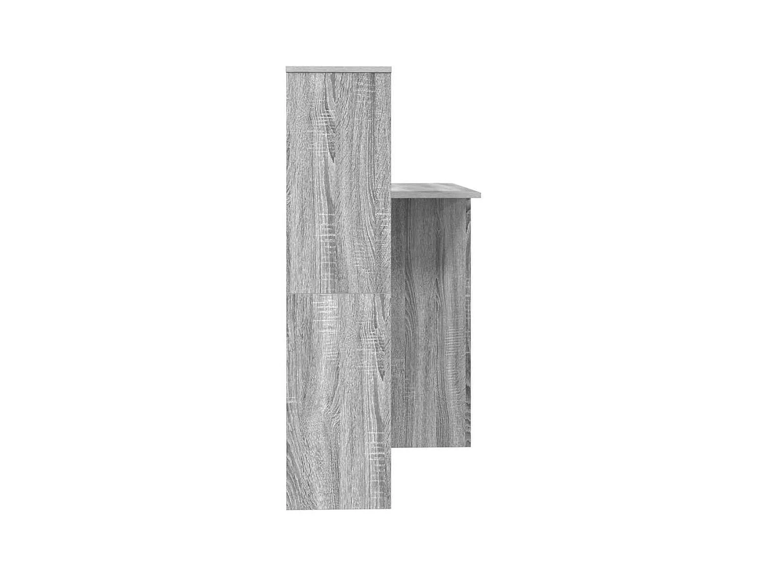 Bureau Sonoma gris 131,5 x 50 x 106,5 cm Bois d'ingénierie