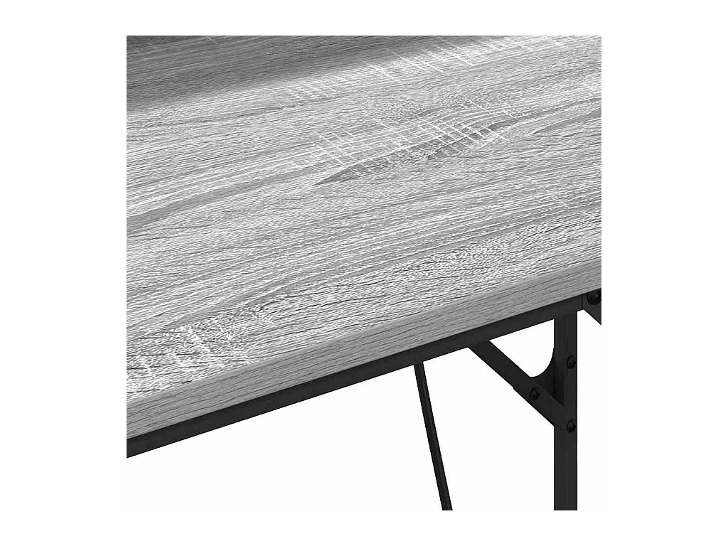 Bureau Sonoma gris 100 x 50 x 86.5 cm Bois d'ingénierie
