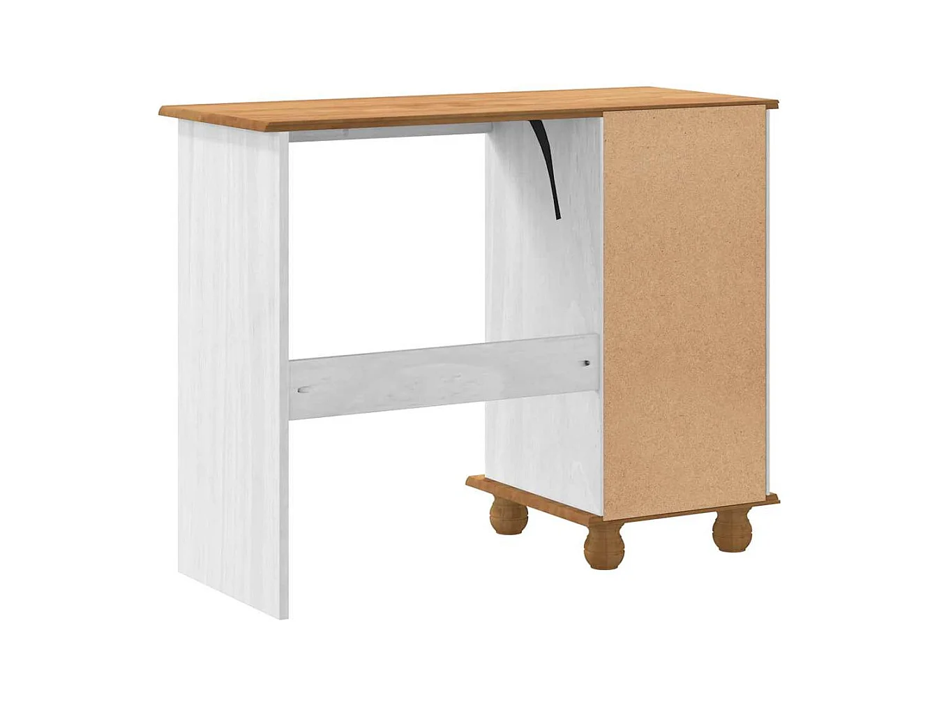 Bureau ASKIM Blanc 95 x 40 x 75 cm Bois massif en pin