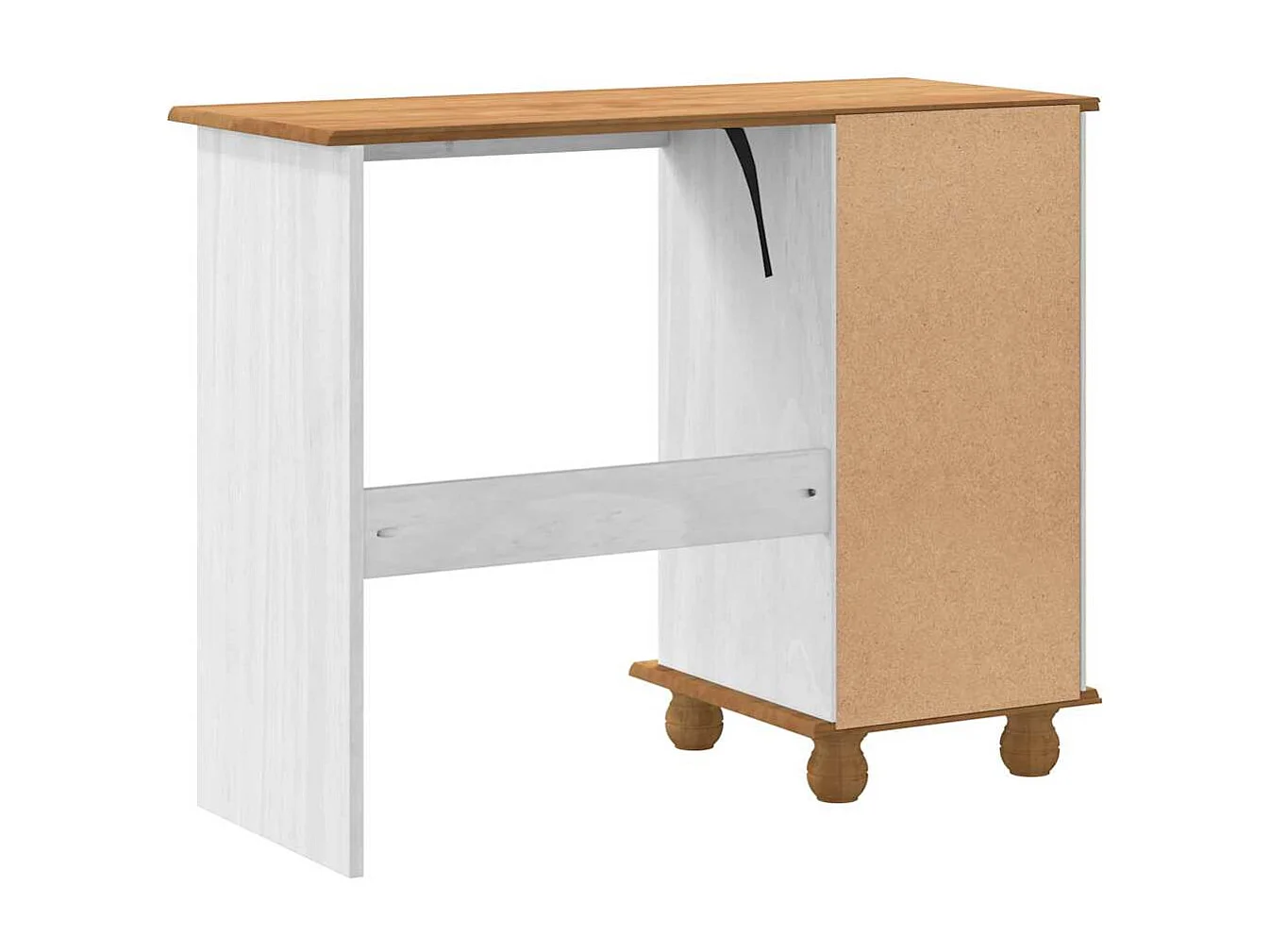 Bureau ASKIM Blanc 95 x 40 x 75 cm Bois massif en pin