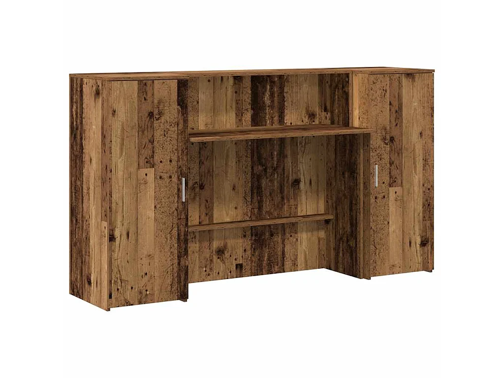 Mostrador de recepción madera vieja 180x50x103,5 cm