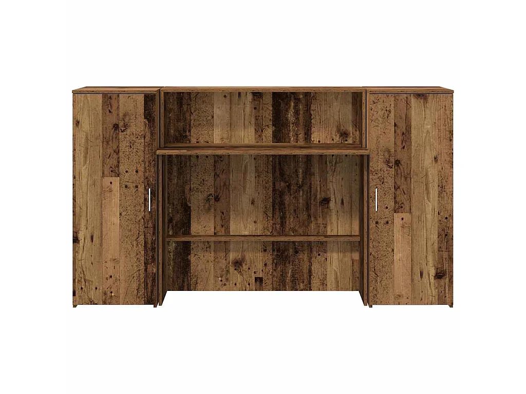 Mostrador de recepción madera vieja 180x50x103,5 cm