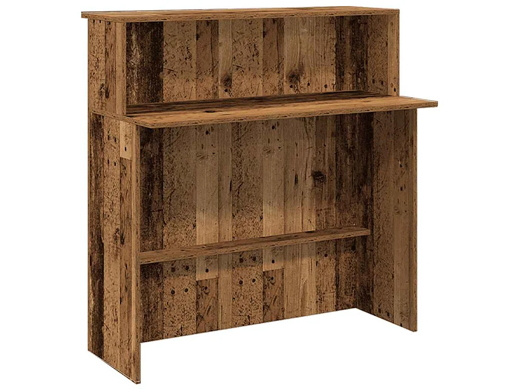Mostrador de recepción madera vieja 180x50x103,5 cm