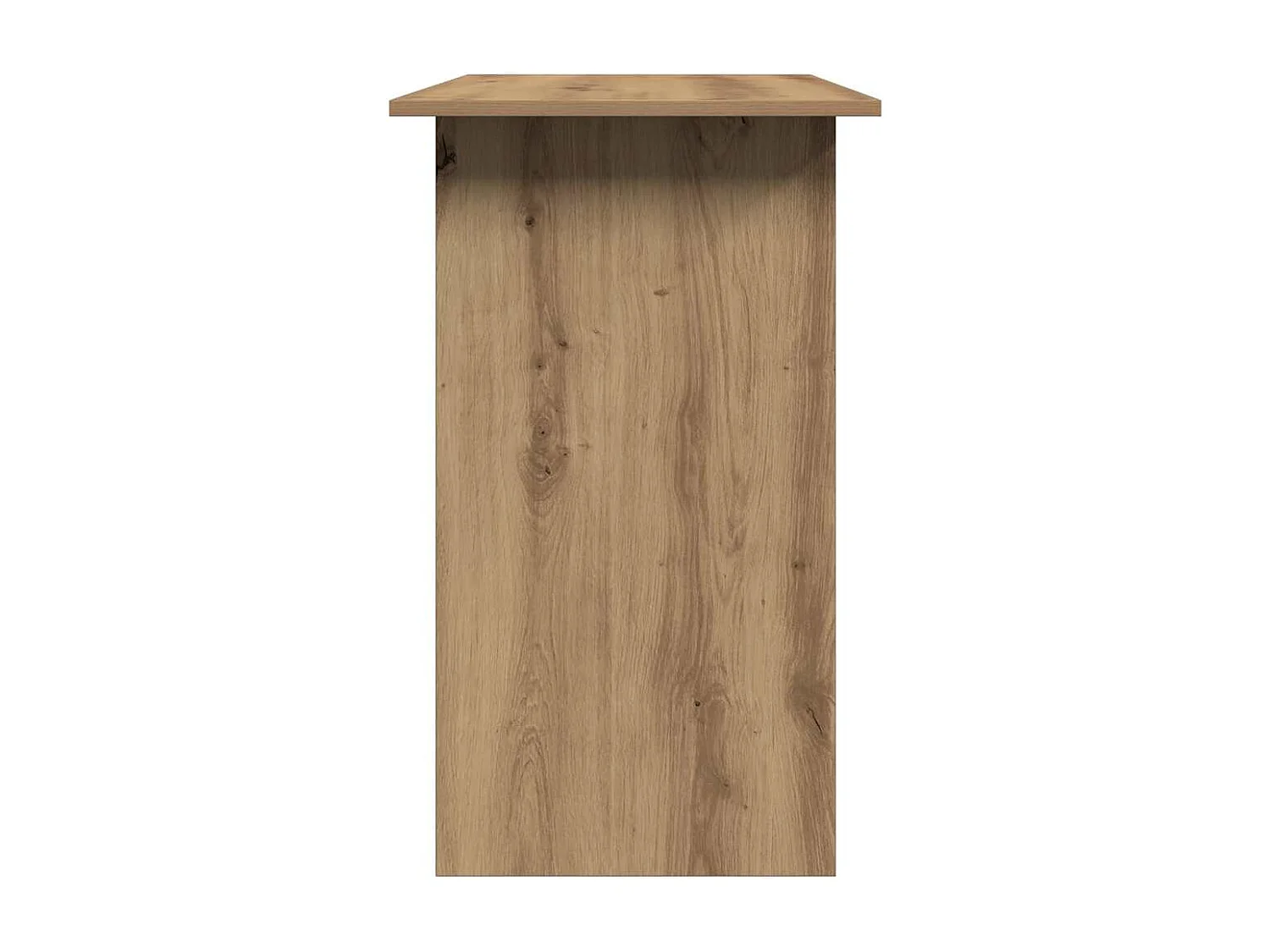 Bureau chêne artisanal 80x45x74 cm bois d'ingénierie